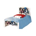 Ver imagem 2 de Cama de Criança Solteiro Infantil Capitão América Adesivada com Colchão