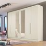 Guarda Roupa Oslo 6 Portas 6 Gavetas com Espelho Mdf - Mademarcs - 1