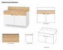 Ver imagem 4 de Gabinete para Banheiro Suspenso Continente 100% MDF 15mm