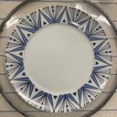 Ver imagem 1 de Prato Em Porcelana Coleção Mykonos Silvia Popovic Para Casa Bonita - 06 Unidades Raso