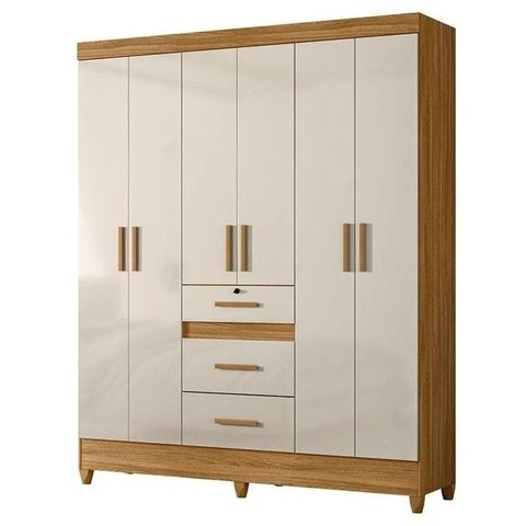 Guarda-Roupa Casal Itatiba 6 Portas 3 Gavetas Moval