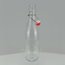 Ver imagem 2 de Garrafa Água Suco Leite Home&co com Trava na Tampa Vidro 1l 32x8x8cm Transparente