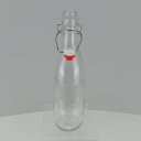 Ver imagem 3 de Garrafa Água Suco Leite Home&co com Trava na Tampa Vidro 1l 32x8x8cm Transparente