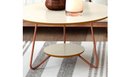 Ver imagem 3 de Conjunto Mesa De Centro E Apoio Liz Off White C/ Freijó – EJ Móveis