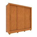 Ver mais imagens de Guarda Roupa Casal 3 Portas Taiffa 190cm com Pés Yescasa Marrom/Cinamomo/Off White