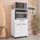 Ver imagem 2 de Armário de Cozinha Duetto 2 Portas 1 Gaveta Branco - Kits Paraná