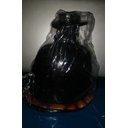 Ver imagem 2 de Imagem Exu Capa Preta Com Cartola Escultura Gesso Estatua 25 Cm