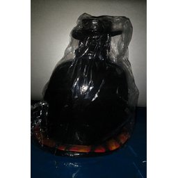 Imagem Exu Capa Preta Com Cartola Escultura Gesso Estatua 25 Cm - 2