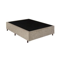 Base Box Casal Santo Box Suede Bege 40x138x188 - 1