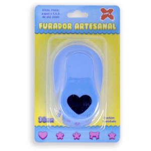 Furador Papel e Eva Gigante Coração 38Mm