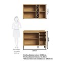 Ver imagem 5 de Cozinha Modulada Compacta 2 Peças 5 Portas e 3 Gavetas 100% MDF 120cm Barbados Espresso Móveis Bege/Amêndoa/Off-White