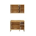 Ver imagem 4 de Cozinha Modulada Compacta 2 Peças 5 Portas e 3 Gavetas 100% MDF 120cm Barbados Espresso Móveis Bege/Amêndoa/Off-White