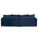 Ver imagem 7 de Sofá Cama Retrátil e Reclinável 2,30m com Molas Carol Veludo Azul Adonai Estofados