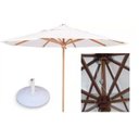 Ver imagem 3 de Ombrelone Guarda Sol 3 Metros de Madeira com Base