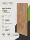 Ver imagem 6 de Piso Vinílico Colado Réguas Pine 2mm Madeira 3,3445m² Graddus