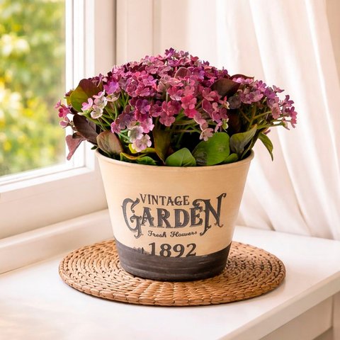 Arranjo Planta Jardim Artificial Decoração Centro Mesa 15cm