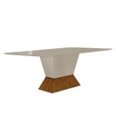 Ver imagem 1 de Mesa de Jantar Larissa 180x90 Off White Freijó - Leifer Móveis