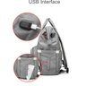 Mochila Maternidade Lequeen Cinza Usb E Necessaire - 7