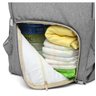 Mochila Maternidade Lequeen Original Cinza Mamãe Moderna - 4