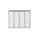 Ver imagem 4 de Vitrô 4 Folhas de Correr Aluminio Branco com Grade 1,20x1,80 Linha 18 Modular