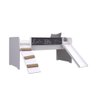 Cama Infantil Playground Com Escorregador E Quadro By710 Branco - Completa Móveis - 1