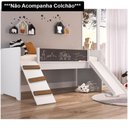 Ver imagem 5 de Cama Infantil Playground Com Escorregador E Quadro By710 Branco - Completa Móveis