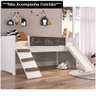 Cama Infantil Playground Com Escorregador E Quadro By710 Branco - Completa Móveis - 5