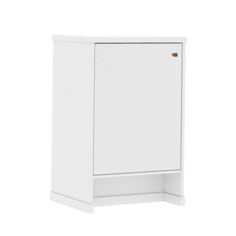 Balcão 1 Porta 1 Prateleira Tampo Mdp 25mm Zeus - Via Nossa - Branco