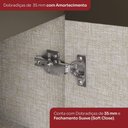 Ver imagem 7 de Lavanderia Modulada Lora 8 Portas 9 Prateleiras MDF 195cm Amadeirado