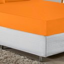 Ver imagem 2 de Jogo de Cama Casal Viúva Nobre 3 Peças Malha 100% Algodão - Laranja