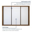 Ver imagem 4 de Guarda Roupa Casal Premium Liv 3 Portas de Correr e 6 Gavetas 242cm Yescasa Branco/Carvalho