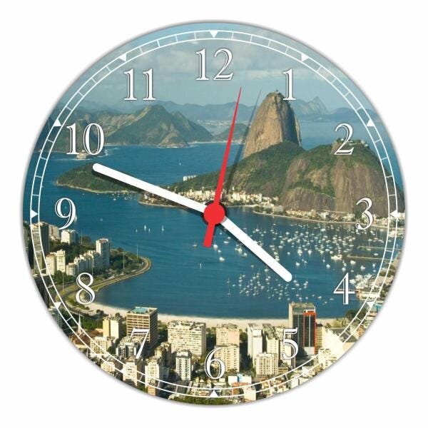 Relógio De Parede Cidade Rio De Janeiro Gg 50 Cm 07 - 1