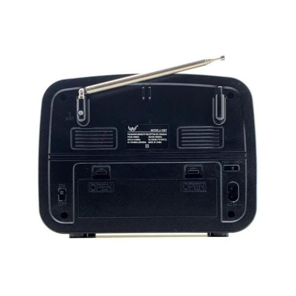 Rádio Antigo FM Am USB Aux Sd Pendrive Lanterna Recarregável - 4