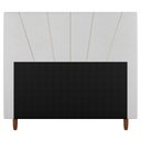 Ver imagem 2 de Cabeceira Cama Box Solteiro Dallas 90cm Sintético Branco - Abmaza