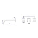 Ver imagem 2 de Misturador Lavatório Parede Polo Black Noir Deca