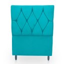 Ver imagem 1 de Cabeceira Estofada para Cama de Solteiro 90 Athena Suede