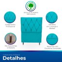 Ver imagem 3 de Cabeceira Estofada para Cama de Solteiro 90 Athena Suede