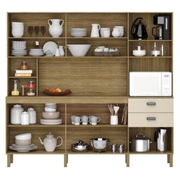Kit de Cozinha com 9 Portas e 2 Gavetas Budapeste Vanilla - 2