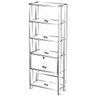 Estante para Livros Match 1 Porta 3 Prateleiras Off White/Carvalho Artely - 5