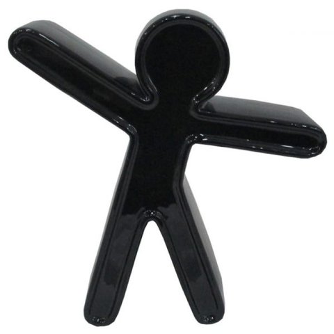 Figura Decorativa Cerâmica Preto