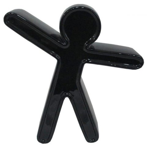 Figura Decorativa Cerâmica Preto