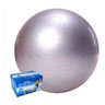 Bola Pilates 75Cm Com Bomba Yoga Abdominais 150Kg Cinza - 1