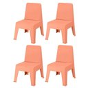 Ver imagem 1 de Kit 4 Cadeiras Empilhável Infantil Origami Rivatti 38,5 Cm (larg) Estrutura Polipropileno Pp Pê