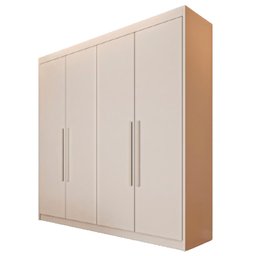 Guarda Roupa 4 Portas Aurora Off White - Móveis Europa - 2