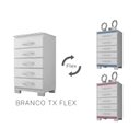 Ver imagem 2 de Comoda 5 Gavetas 57 Cm Moden 2259 Branco Flex Incp