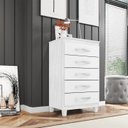 Ver imagem 3 de Comoda 5 Gavetas 57 Cm Moden 2259 Branco Flex Incp