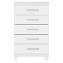 Ver imagem 1 de Comoda 5 Gavetas 57 Cm Moden 2259 Branco Flex Incp
