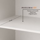 Ver imagem 7 de Guarda Roupa Casal Modulado Versa em MDF 6 Portas com 11 Prateleiras 3 Gavetas 1 Cabideiro