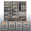 Ver mais imagens de Guarda Roupa Casal Modulado Versa em MDF 6 Portas com 11 Prateleiras 3 Gavetas 1 Cabideiro