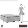 Cama Box Queen Pikolin Colchoes Colchão com Vohos (158x64x198) com Molas Ensacadas Bege Dst - 6
